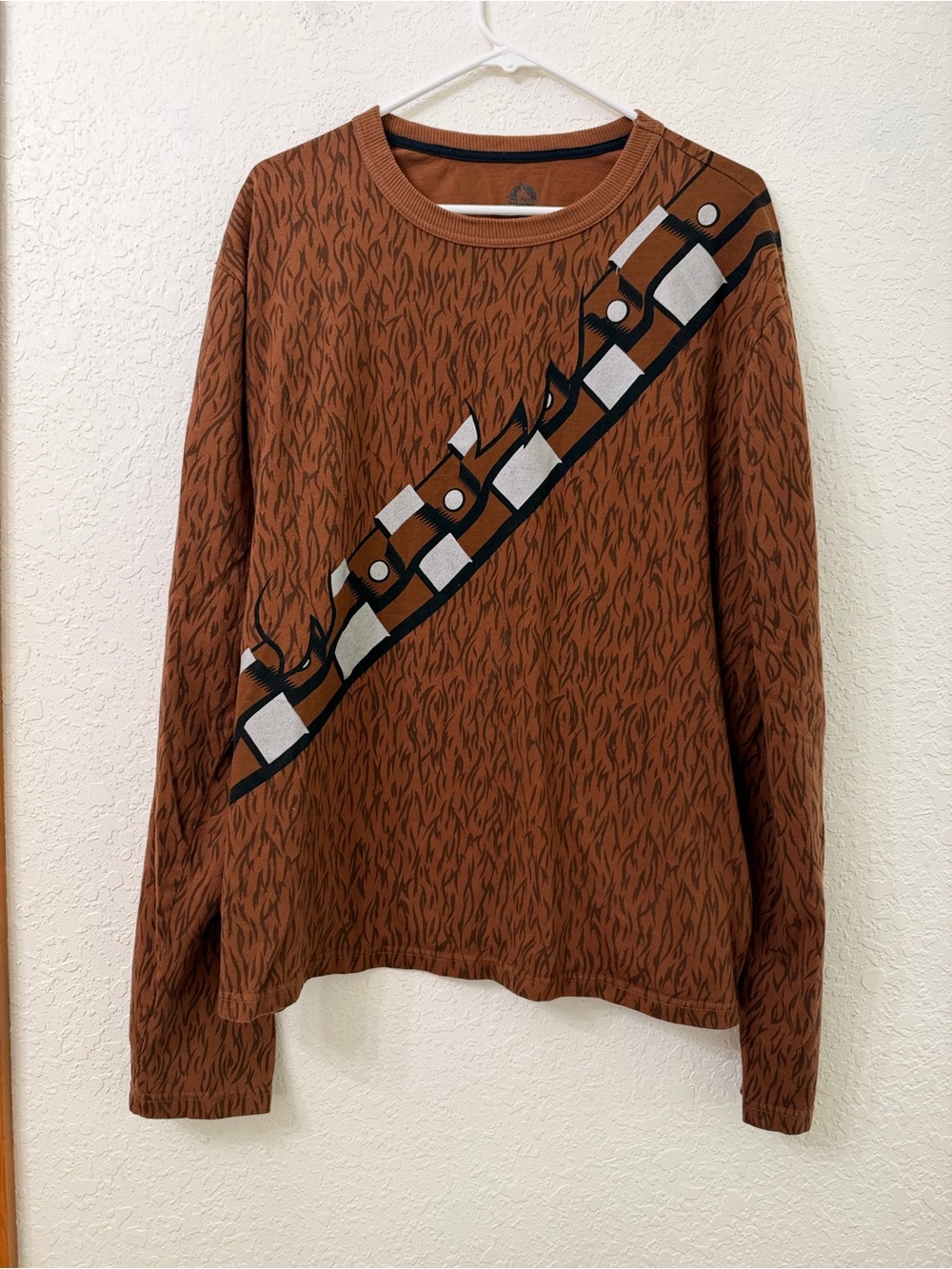 Disney Star Wars Chewbacca Chewie Costume 2 PC Long Sleeve Pajama - XL
